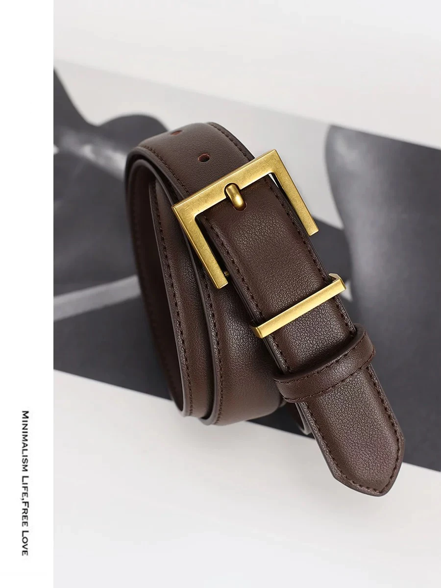 Genuine Leather Women Fashion Belt Square Alloy Buckle Waistband for Dress Jeans Gold/Sliver Buckle Luxury Women Belt
Genuine Leather Women Fashion Belt Square Alloy Buckle Waistband for Dress Jeans Gold/Sliver Buckle Luxury Women Belt