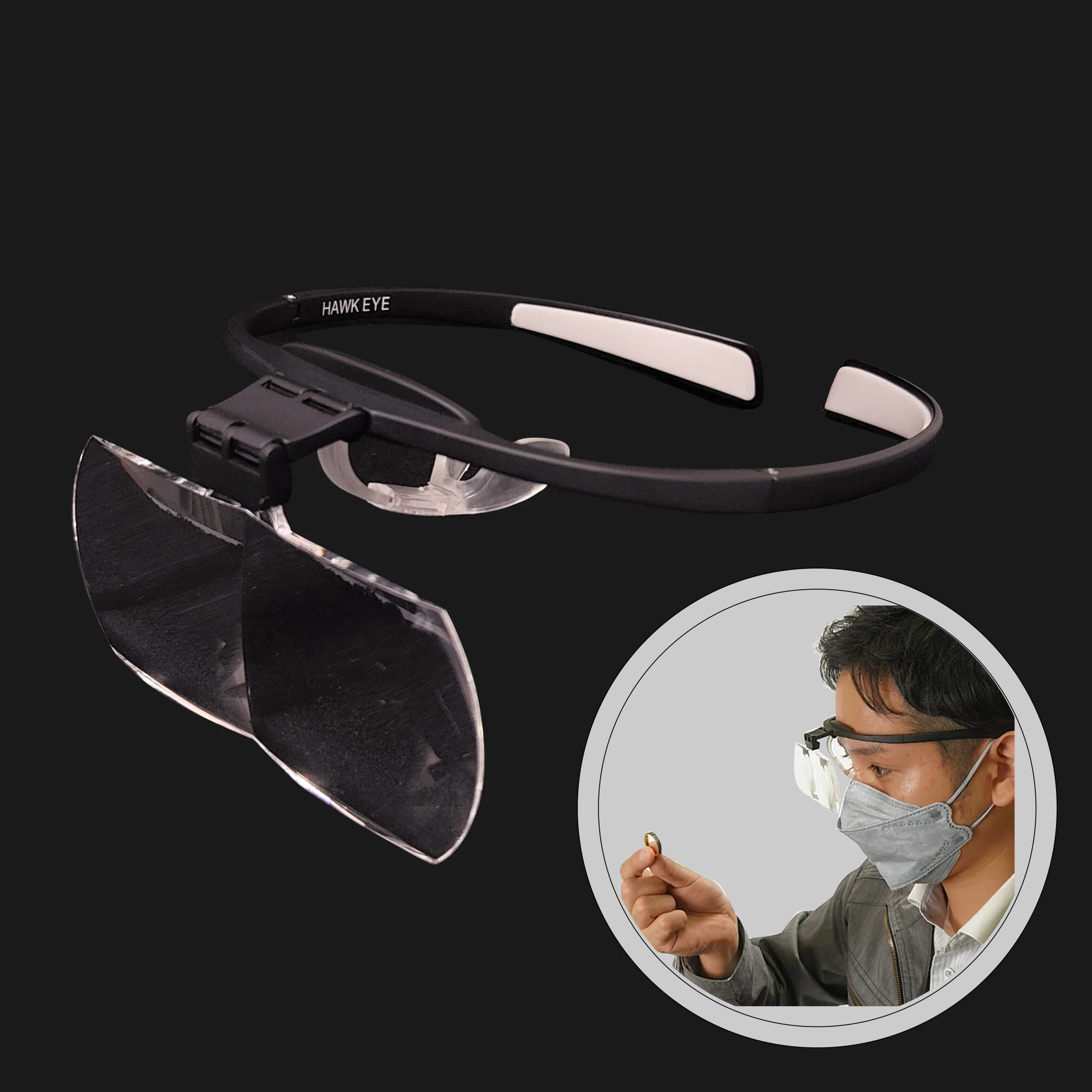 Japan Hawkeye Head Loupe 1.6X 2X Clear Arcylic Lens Lightweight Wide Vision Magnifier Jewelry Watch Electronic Repair Making
Japan Hawkeye Head Loupe 1.6X 2X Clear Arcylic Lens Lightweight Wide Vision Magnifier Jewelry Watch Electronic Repair Making