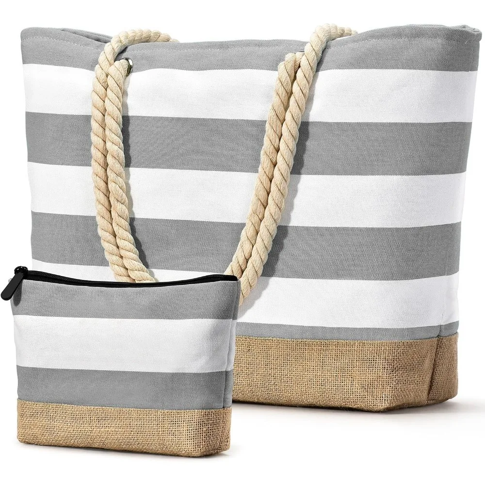 Beach Tote with Makeup Bag for Travel Work Storage Personalized Birthday Gifts for Women Her
Beach Tote with Makeup Bag for Travel Work Storage Personalized Birthday Gifts for Women Her