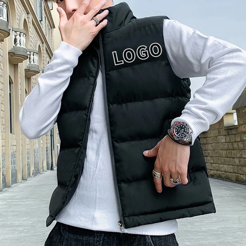 Custom Logo Men Jacket Sleeveless Brand Autumn Winter Warm Turtleneck Vest Zipper Waistcoat Man Warm Casual Outdoor Male Coat
Custom Logo Men Jacket Sleeveless Brand Autumn Winter Warm Turtleneck Vest Zipper Waistcoat Man Warm Casual Outdoor Male Coat