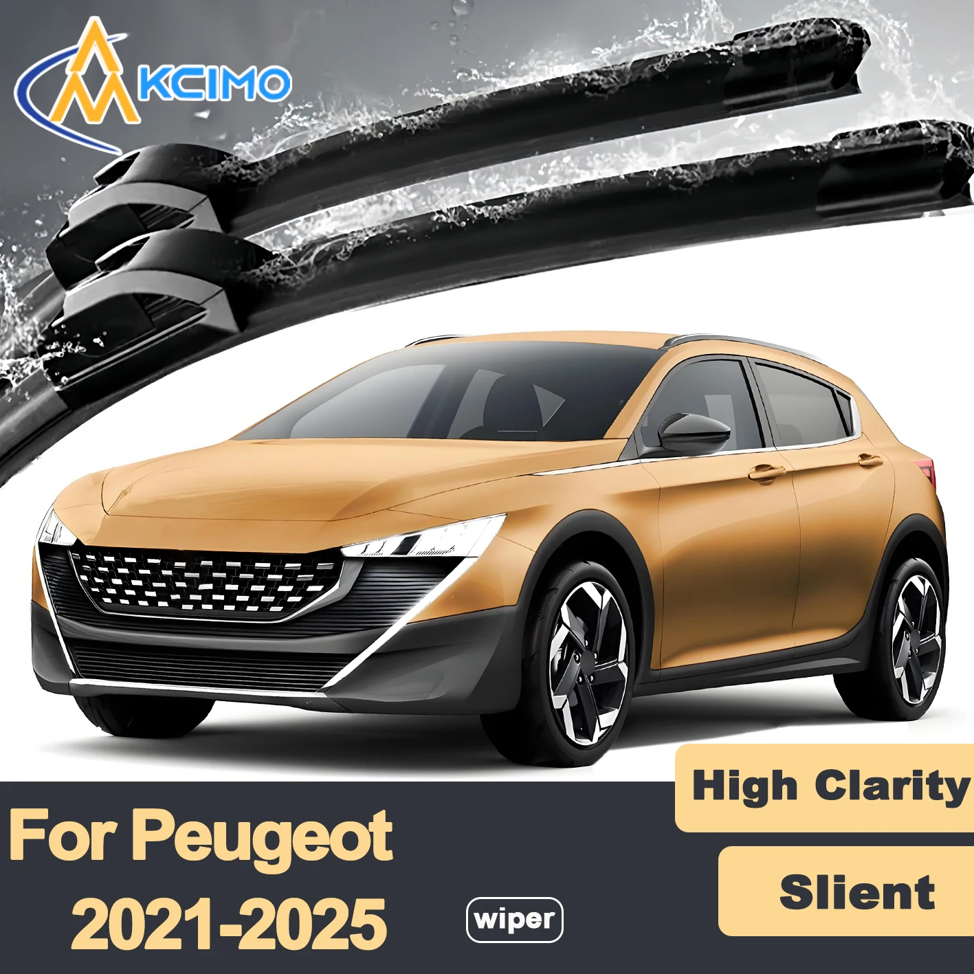 Premium Rubber Durable Silent Windshield Wiper Blades 2pcs for Peugeot 308 P5 2021-2025 Front Wiper Blades Set
Premium Rubber Durable Silent Windshield Wiper Blades 2pcs for Peugeot 308 P5 2021-2025 Front Wiper Blades Set