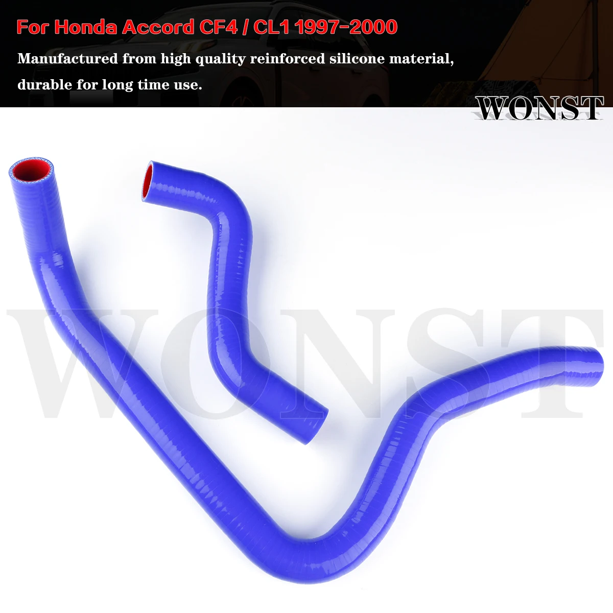 2PCS Silicone Radiator Coolant Hose Kit For 1997-2000 Honda Accord CF4/CL1 Euro-R 2.0L F20B 2.2L H22A
2PCS Silicone Radiator Coolant Hose Kit For 1997-2000 Honda Accord CF4/CL1 Euro-R 2.0L F20B 2.2L H22A