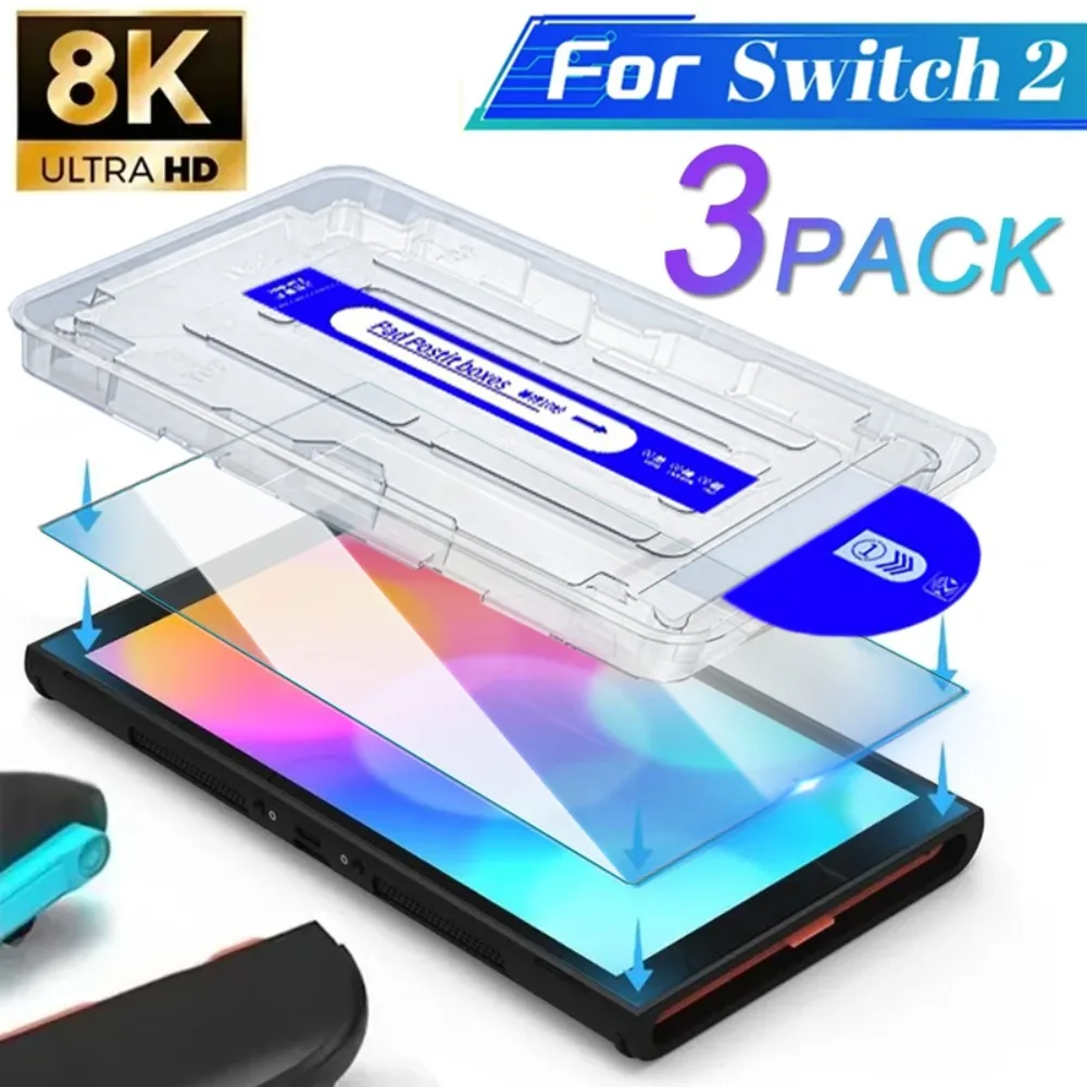 For Nintendo Switch 2 Easy Installation Screen Protector Tempered Glass Protective Films for Switch2 Game Console Accessories
For Nintendo Switch 2 Easy Installation Screen Protector Tempered Glass Protective Films for Switch2 Game Console Accessories