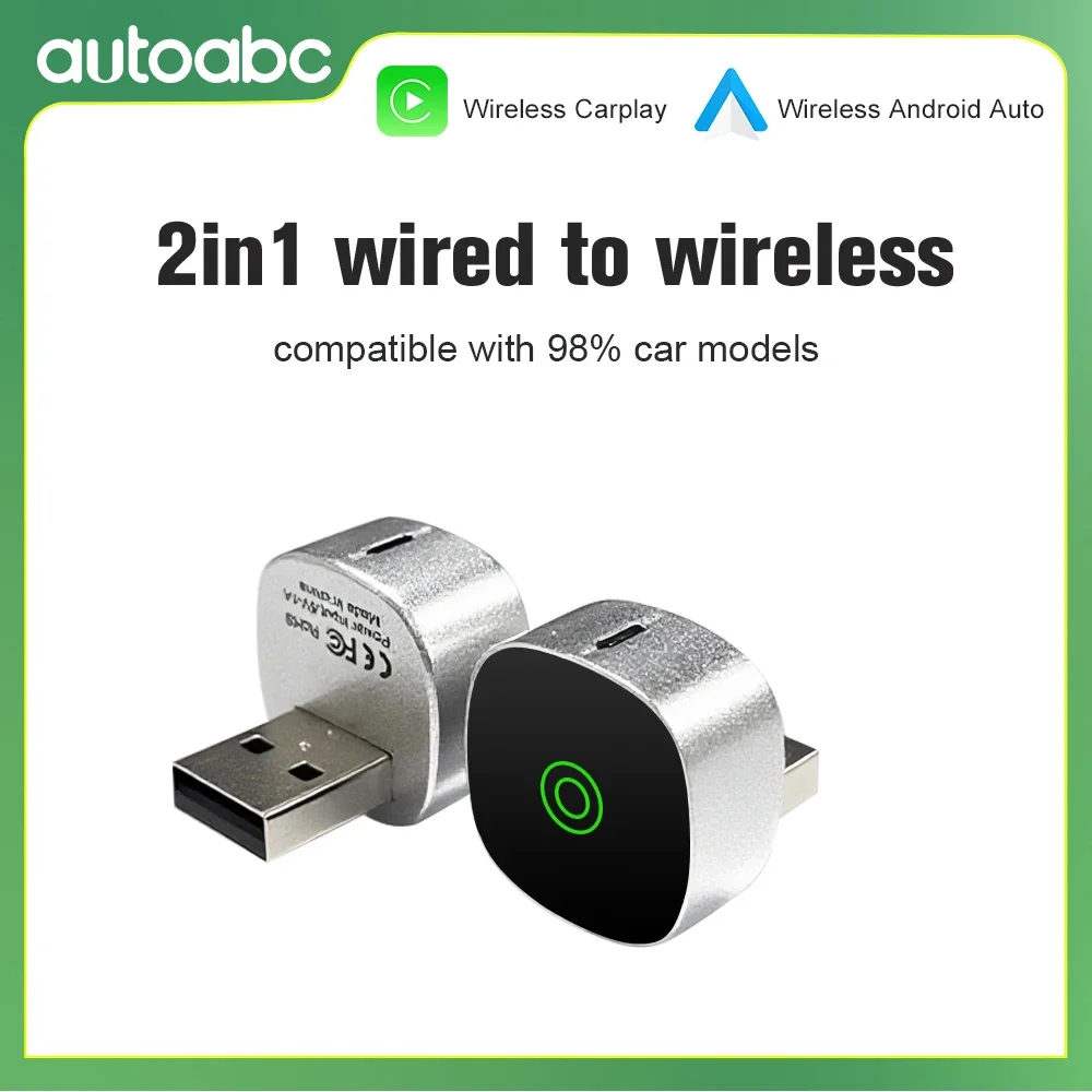 Беспроводной адаптер CarPlay, обновленный мини-адаптер для Android — Plug & Play, аккумулятор не требуется, совместимый с различными автомобилями
Беспроводной адаптер CarPlay, обновленный мини-адаптер для Android — Plug & Play, аккумулятор не требуется, совместимый с различными автомобилями