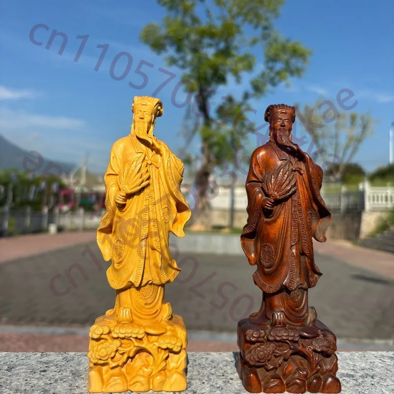 Hand-Carved Boxwood Kongming Zhuge Liang Statue - 7.09" Wooden Figurine Sculpture for Home Decor, Living Room, Study Room
Hand-Carved Boxwood Kongming Zhuge Liang Statue - 7.09" Wooden Figurine Sculpture for Home Decor, Living Room, Study Room