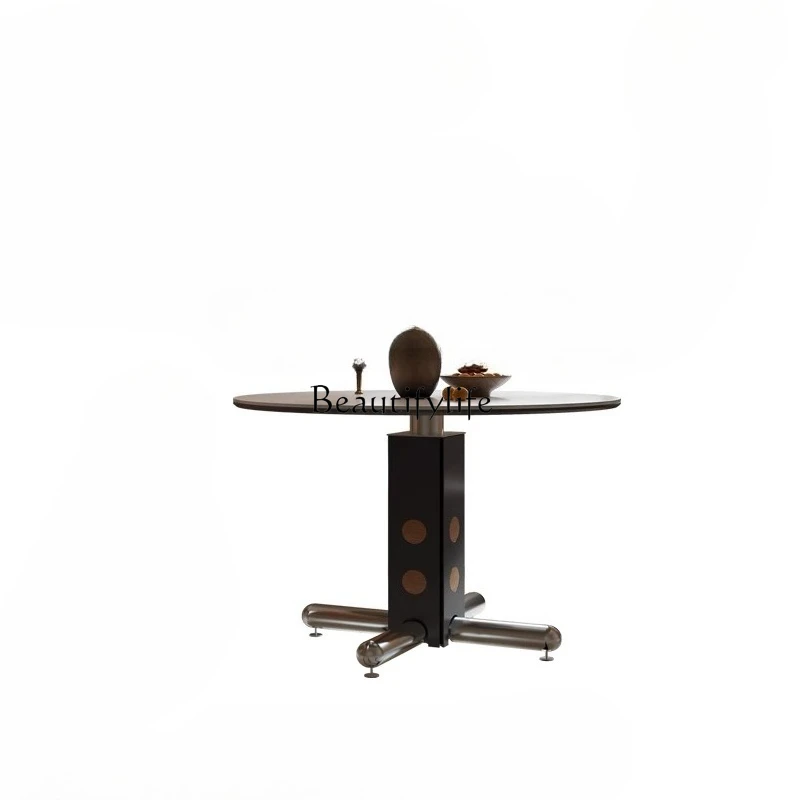 Italian minimalist high-end microcrystalline stone dining table modern simple round household small apartment dining table
Italian minimalist high-end microcrystalline stone dining table modern simple round household small apartment dining table