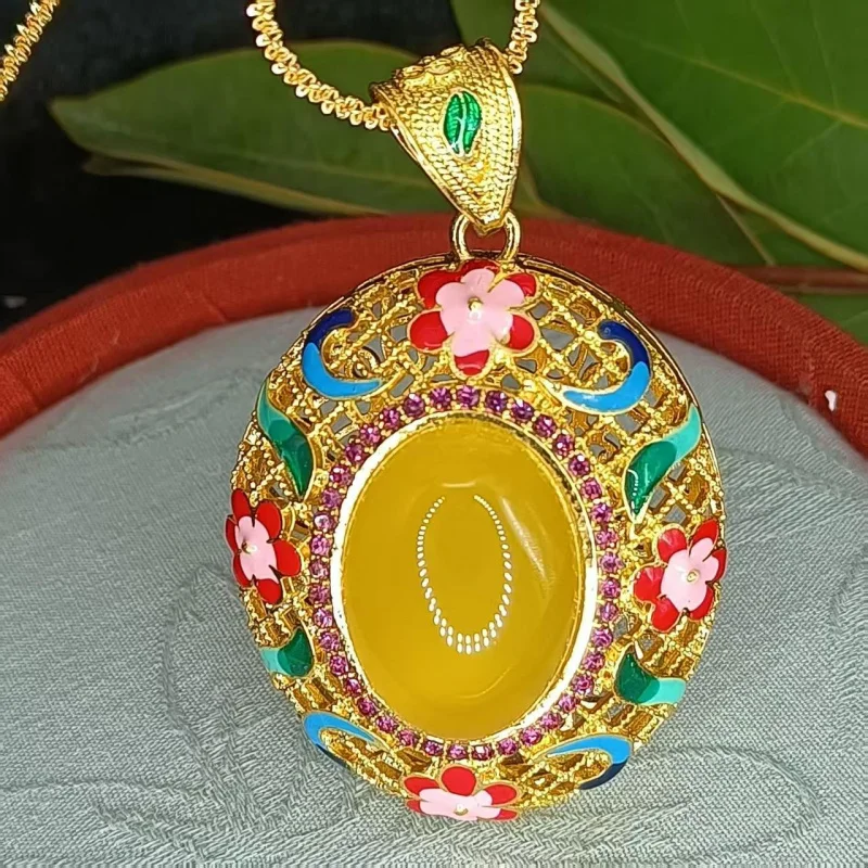 Chalcedony Pendant Yellow Chalcedony Agate Chicken Oil Yellow Chalcedony Agate Sweater Chain
Chalcedony Pendant Yellow Chalcedony Agate Chicken Oil Yellow Chalcedony Agate Sweater Chain