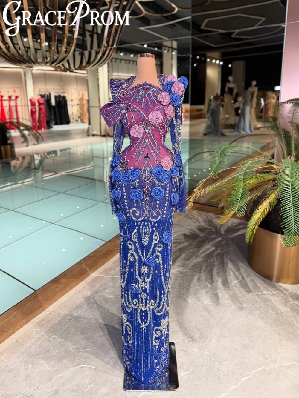 Heavy Beaded Glamorous Evening Dress Illusion Opulent Crystal Wedding Party Gown Customized Graceful Straight Long Banquet Gowns
Heavy Beaded Glamorous Evening Dress Illusion Opulent Crystal Wedding Party Gown Customized Graceful Straight Long Banquet Gowns