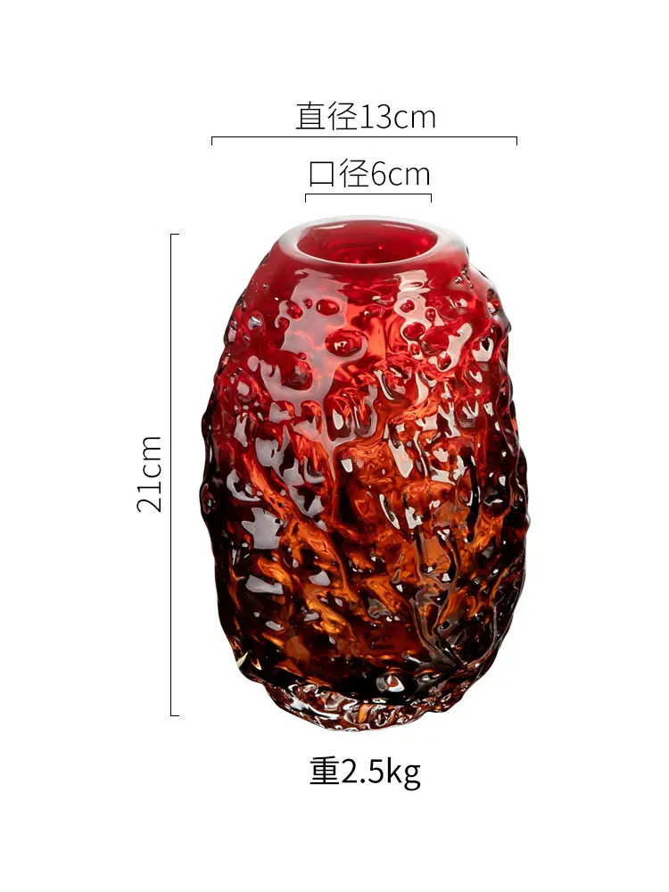 Red fire light luxury handmade glazed vase living room entrance flower green plant ornament
Red fire light luxury handmade glazed vase living room entrance flower green plant ornament