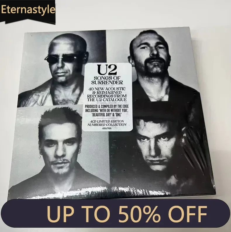 Classic Irish Rock Evergreens U2 - Songs of Surrender 4CD 2023 Remastered Music CD Music Gift Box Party Music
Classic Irish Rock Evergreens U2 - Songs of Surrender 4CD 2023 Remastered Music CD Music Gift Box Party Music