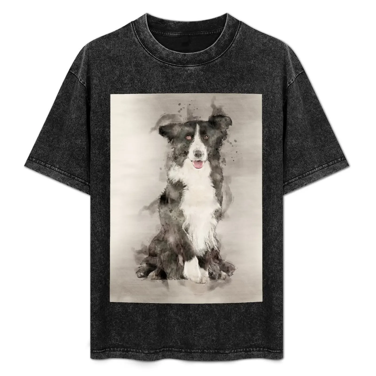 Border collie in watercolor T-Shirt T-shirts man Luxury man for a boy graphic t shirt vintage plus size men clothing 
Border collie in watercolor T-Shirt T-shirts man Luxury man for a boy graphic t shirt vintage plus size men clothing