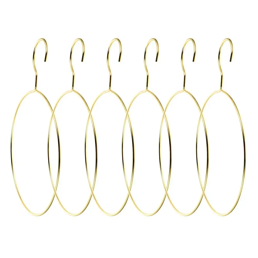 6 PCS Belt Round Hanger Scarf Hat Storage Tie Nordic Golden Hair Ring Holder Hangers
6 PCS Belt Round Hanger Scarf Hat Storage Tie Nordic Golden Hair Ring Holder Hangers