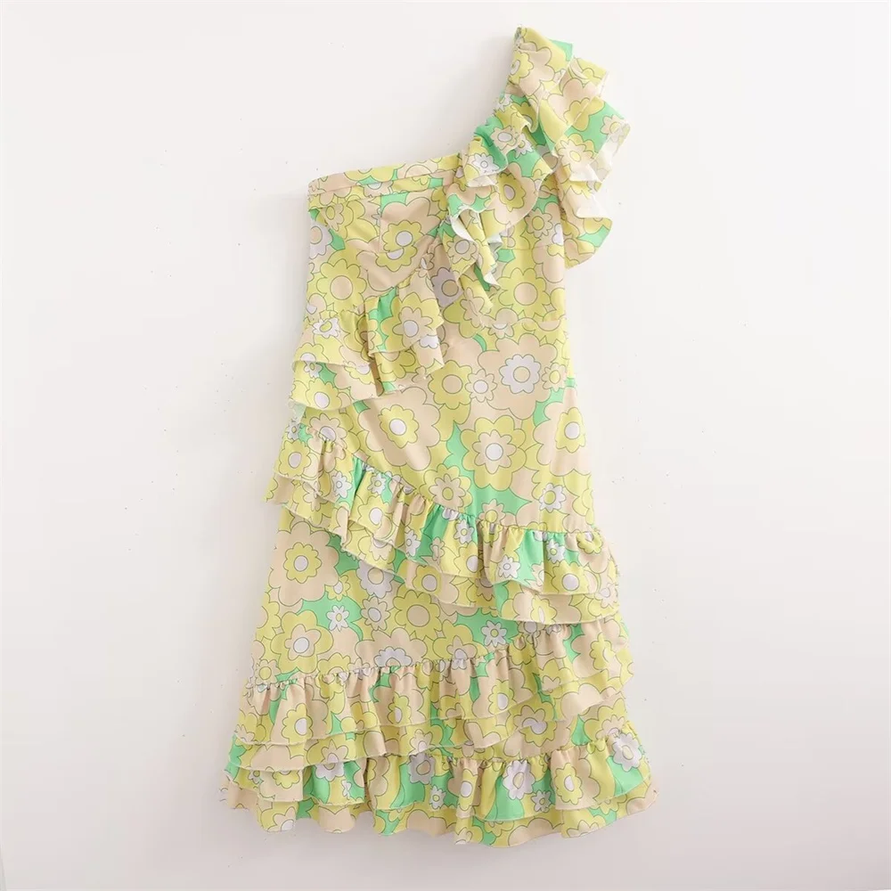 Taop&Za 2024 Summer New Product Women's Fashion and Elegance Sexy Printed Ruffle Edge Dress
Taop&Za 2024 Summer New Product Women's Fashion and Elegance Sexy Printed Ruffle Edge Dress