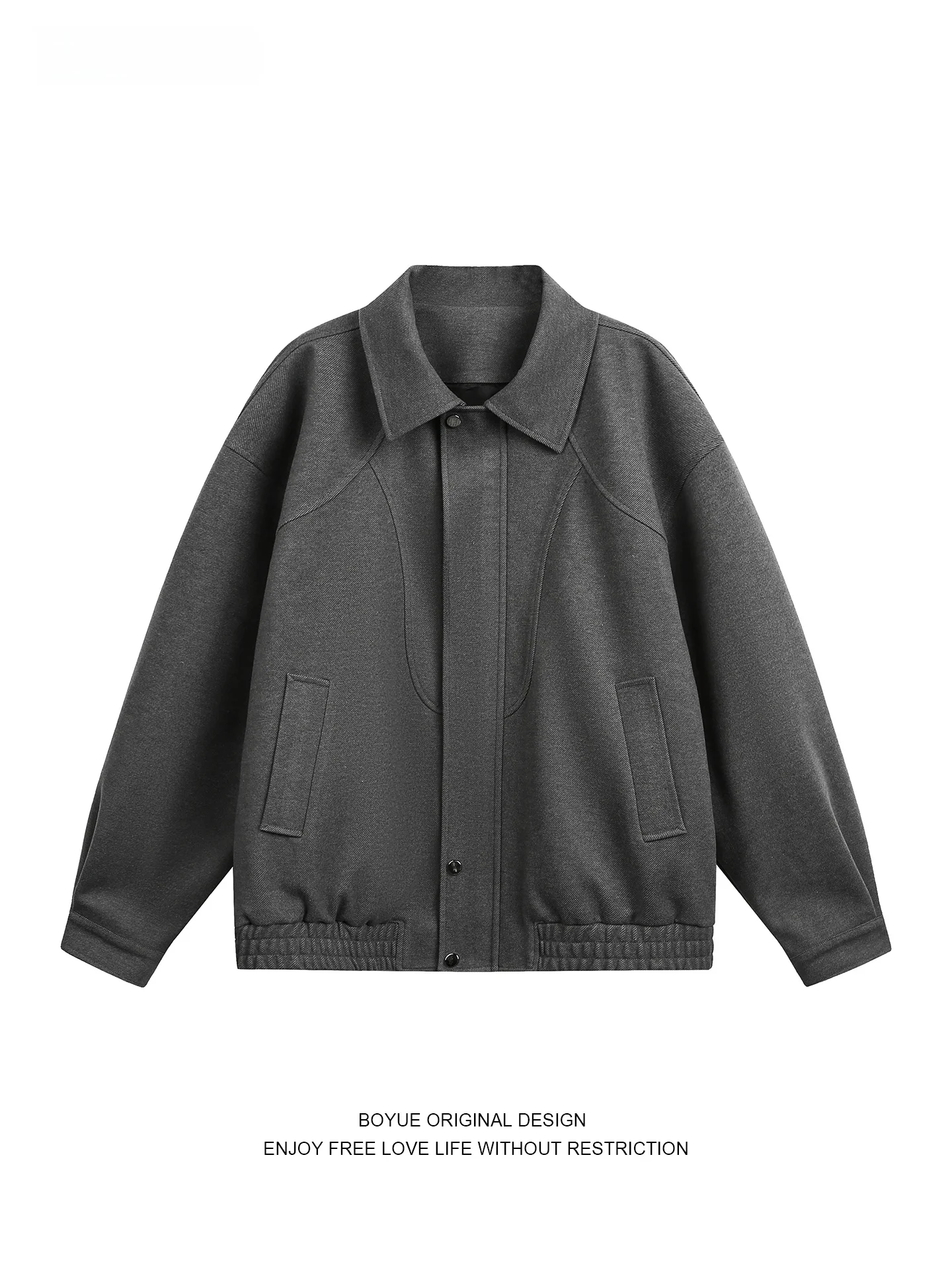 Boyue American Pure Color Deconstructed Patchwork Collar Jaet Casual Woolen Light Maturi Sle Men Women Outerwear
Boyue American Pure Color Deconstructed Patchwork Collar Jaet Casual Woolen Light Maturi Sle Men Women Outerwear