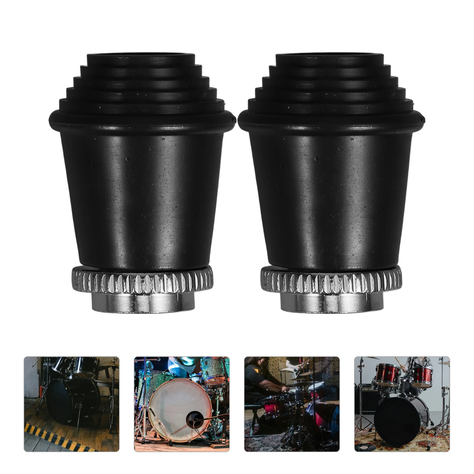2pcs Rubber Feet for Drum Stand Resistant Practical Function Multi Grained Design Increase Friction for Drummers
2pcs Rubber Feet for Drum Stand Resistant Practical Function Multi Grained Design Increase Friction for Drummers