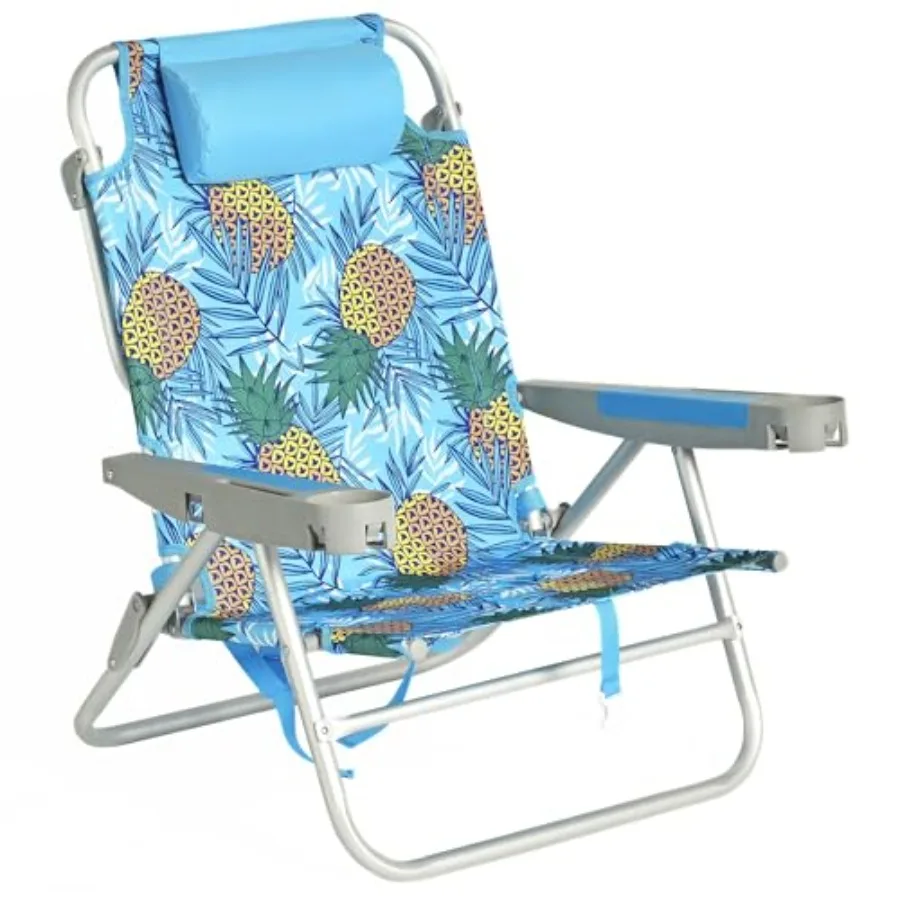 Extra Wide 8" Low Beach Chair 5 Position Lay Flat XL Oversized Portable Folding Camping Chairs with Cup Holder for Outdoor/Trip
Extra Wide 8" Low Beach Chair 5 Position Lay Flat XL Oversized Portable Folding Camping Chairs with Cup Holder for Outdoor/Trip