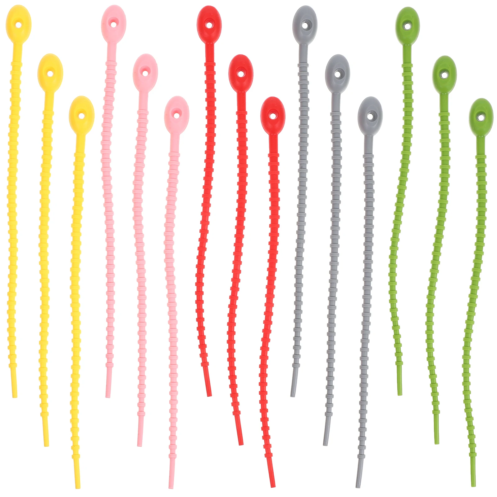 30pcs Silicone Zip Tie Food Bags Tie Wraps Colorful Multi-Purpose Silicone Ties for Bag Clip Bread Tie (Random Color)
30pcs Silicone Zip Tie Food Bags Tie Wraps Colorful Multi-Purpose Silicone Ties for Bag Clip Bread Tie (Random Color)
