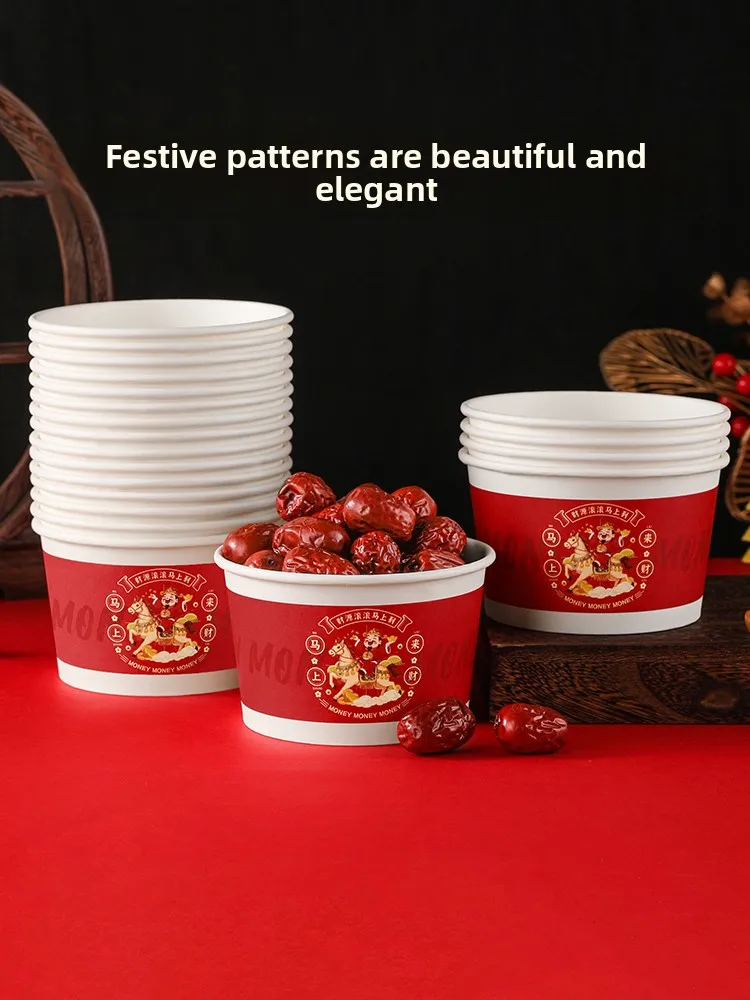 Red Disposable Paper Bowls Food ade Thiened Moving Celebration Banquet Tableware round ape PE Material Deadable
Red Disposable Paper Bowls Food ade Thiened Moving Celebration Banquet Tableware round ape PE Material Deadable