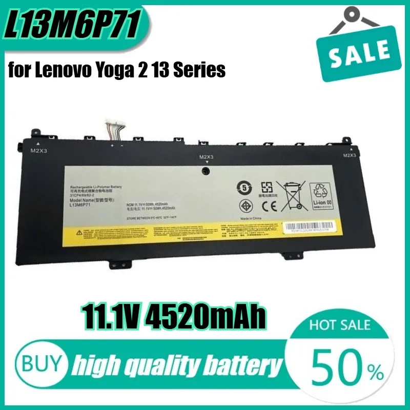 11.1V 50Wh 4520mAh L13M6P71 Laptop Battery for Lenovo Yoga 2 13 Series 121500234 L13S6P71
11.1V 50Wh 4520mAh L13M6P71 Laptop Battery for Lenovo Yoga 2 13 Series 121500234 L13S6P71