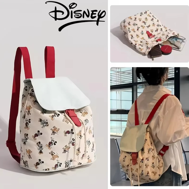 Рюкзак с Микки Маусом Disney, модный женский дорожный холст, школьный рюкзак с героями мультфильмов для девочек, большая вместительная сумка для хранения, уличный рюкзак 
Рюкзак с Микки Маусом Disney, модный женский дорожный холст, школьный рюкзак с героями мультфильмов для девочек, большая вместительная сумка для хранения, уличный рюкзак