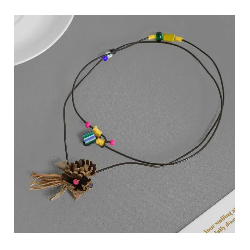 May Autumn and Winter New Woven Flower Necklace New Chinese Simple Temperament Casual Style Retro Flower Sweater Chain
May Autumn and Winter New Woven Flower Necklace New Chinese Simple Temperament Casual Style Retro Flower Sweater Chain