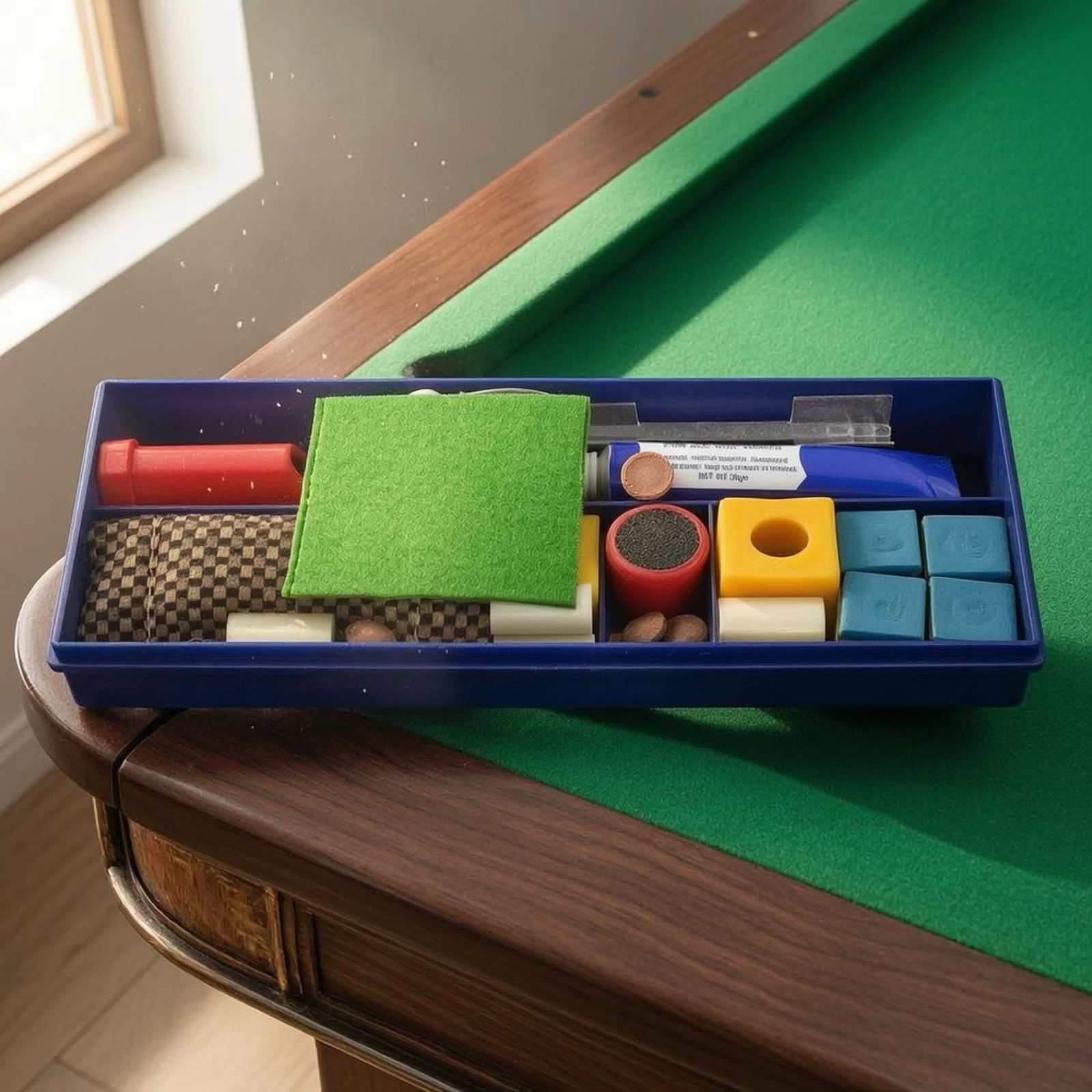 Cue Tip Repair Kit Abrasive Pads Pool Cue Tip Repair Kit Sports Equipment Adhesive Tube Game Gear Compartment Box
Cue Tip Repair Kit Abrasive Pads Pool Cue Tip Repair Kit Sports Equipment Adhesive Tube Game Gear Compartment Box