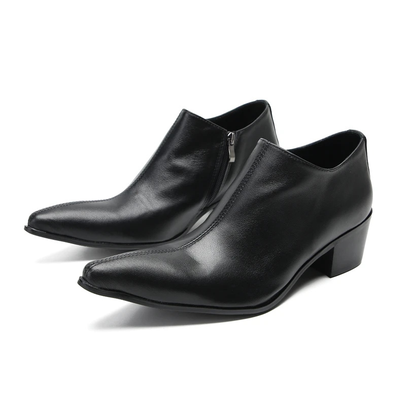 Classic Black Pointed Toe Genuine Leather Mid Heel Men Shoes Business Office Big Size Formal Shoes Man Wedding Party Dress Shoes
Classic Black Pointed Toe Genuine Leather Mid Heel Men Shoes Business Office Big Size Formal Shoes Man Wedding Party Dress Shoes