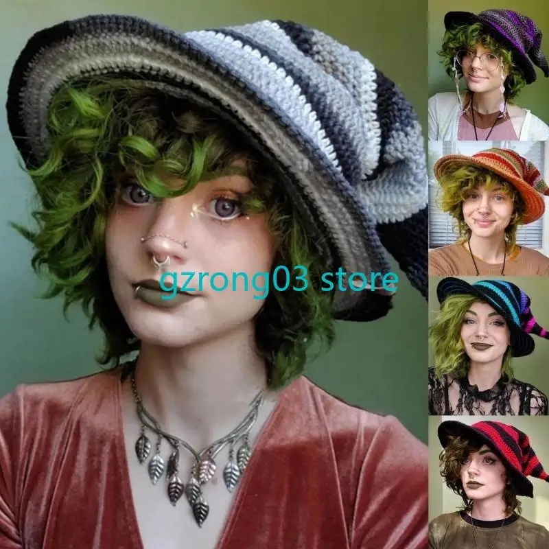 127C унисекс Хэллоуин остроконечная шляпа ведьмы вязать шляпа волшебника мужчины женщины вечерние косплей шляпа
127C унисекс Хэллоуин остроконечная шляпа ведьмы вязать шляпа волшебника мужчины женщины вечерние косплей шляпа