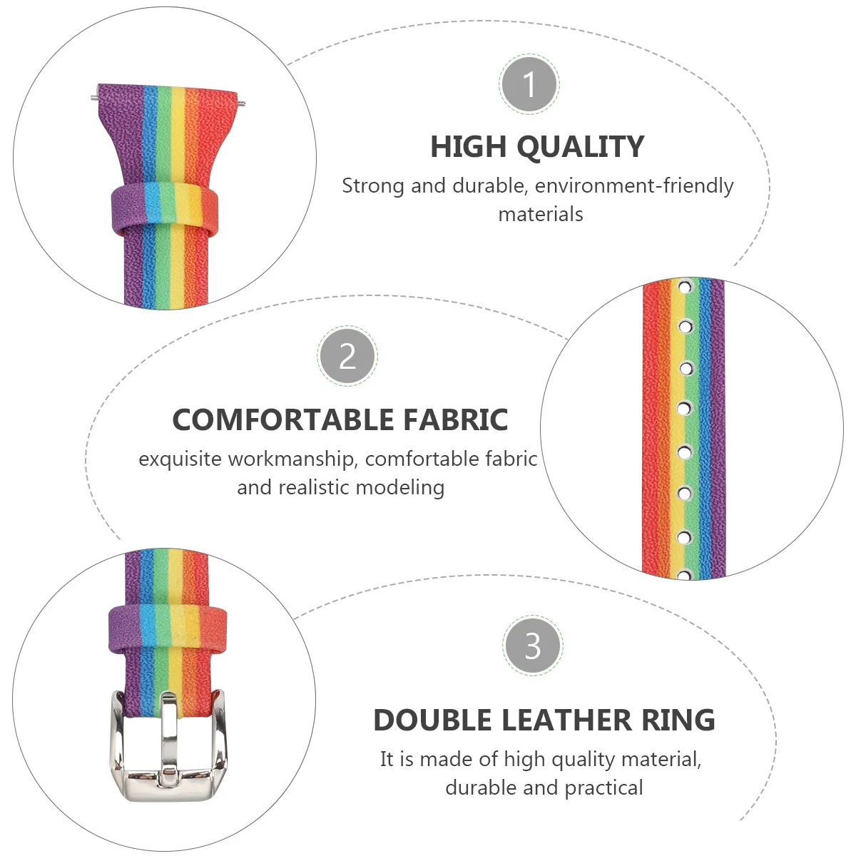 Watch Band for Adjustable Comfortable Easy to Change No Gaps Perfect Fit Durable Watch Band
Watch Band for Adjustable Comfortable Easy to Change No Gaps Perfect Fit Durable Watch Band