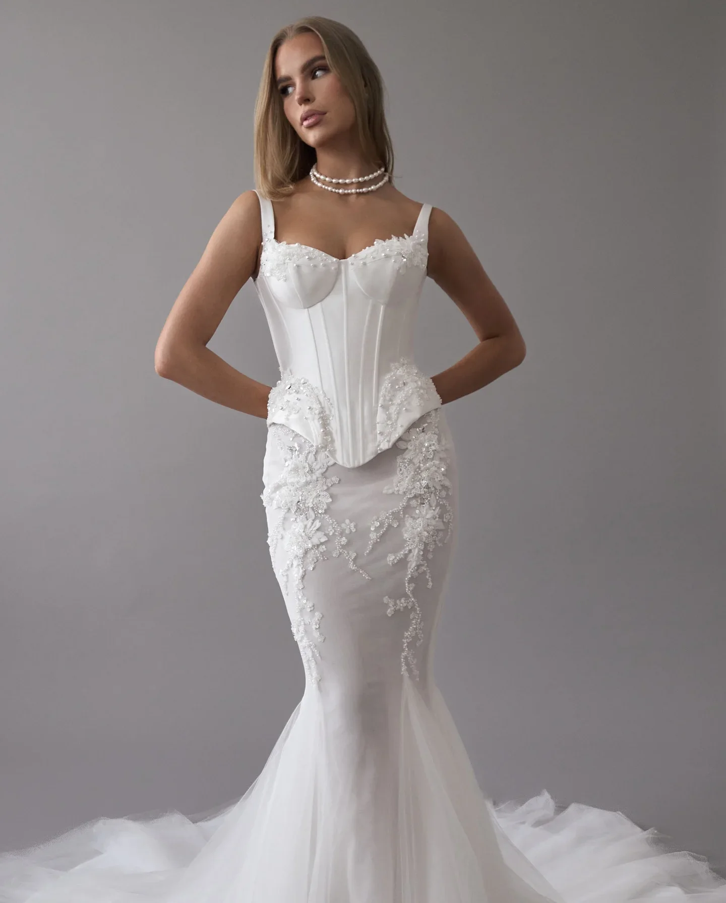 Customized Charming Spaghetti Straps Lace Applique Sheatm Mermaid Two Piece Wedding Dresses Custom Made Bridal Grown Vestido De
Customized Charming Spaghetti Straps Lace Applique Sheatm Mermaid Two Piece Wedding Dresses Custom Made Bridal Grown Vestido De