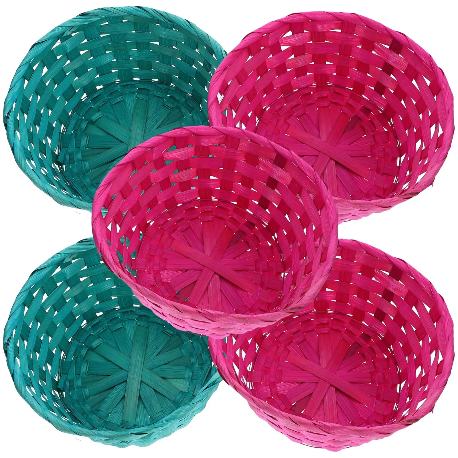 5pcs Woven Round 20cmx8cm Colorful Easter Bathroom Basket Baskets Easter Baskets Fruit Holder Household ganizer
5pcs Woven Round 20cmx8cm Colorful Easter Bathroom Basket Baskets Easter Baskets Fruit Holder Household ganizer