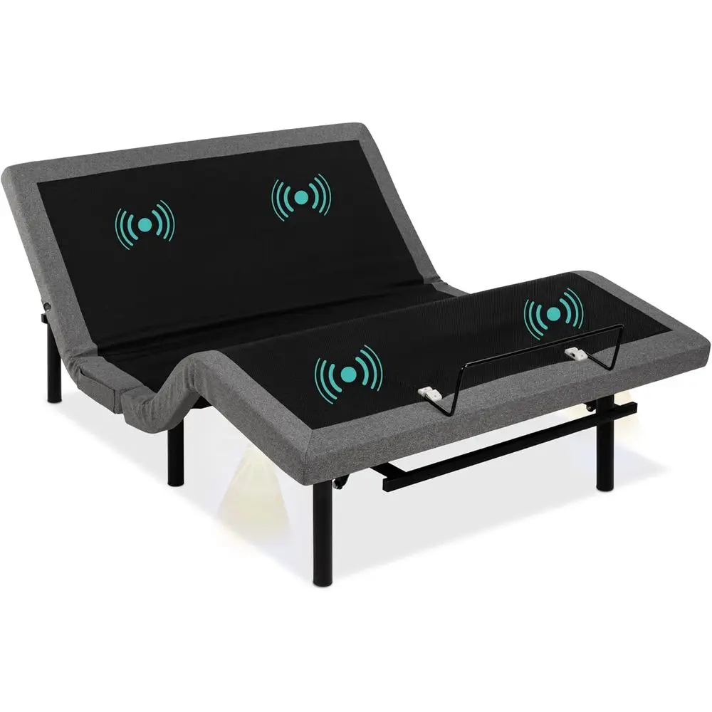 Queen Size Ergonomic Adjustable Bed with Electric Base, Wireless Remote, Nightlight, Massager, 2 USB Ports
Queen Size Ergonomic Adjustable Bed with Electric Base, Wireless Remote, Nightlight, Massager, 2 USB Ports