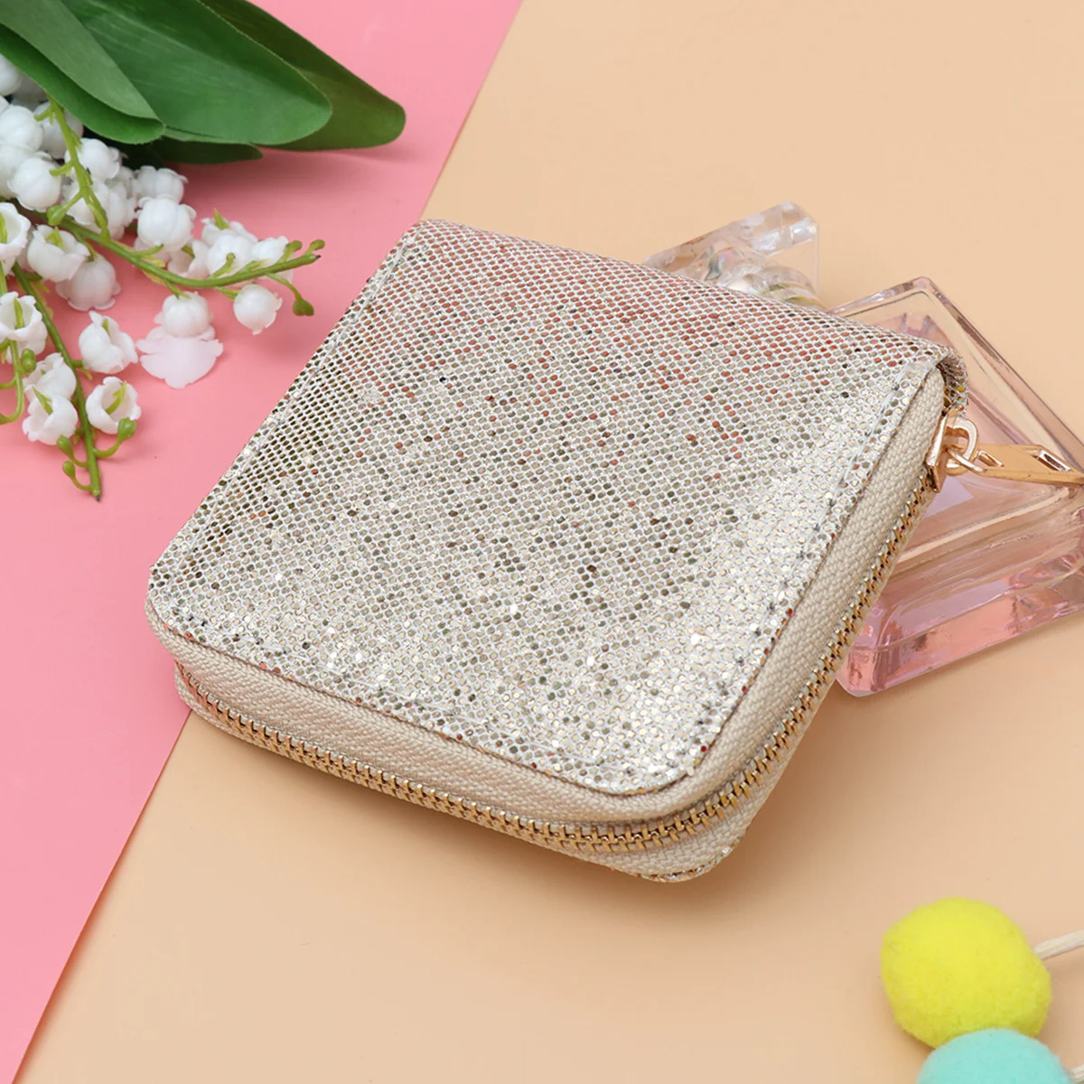 Glitter Coin Purse Small Wallet Zippered Closure Lightweight Slim Design For Coins Cash Keys Lipstick Usb Cables Holder Women
Glitter Coin Purse Small Wallet Zippered Closure Lightweight Slim Design For Coins Cash Keys Lipstick Usb Cables Holder Women