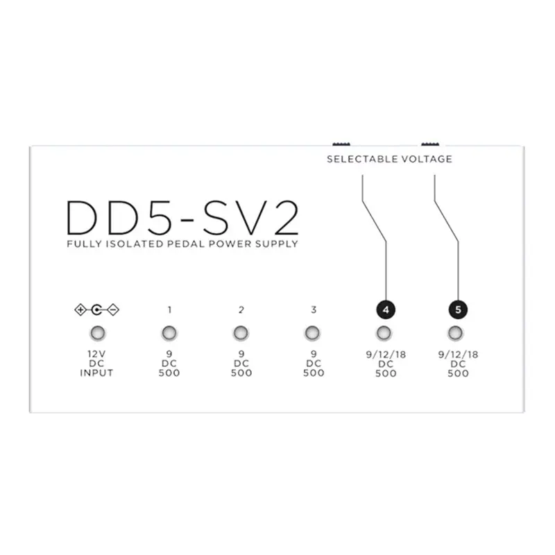 【БОЛЬШАЯ РАСПРОДАЖА】Педаль эффектов DD5-SV2, блок питания для педалей эффектов, полностью изолированный, высокомощный, цифровой, с европейской вилкой
【БОЛЬШАЯ РАСПРОДАЖА】Педаль эффектов DD5-SV2, блок питания для педалей эффектов, полностью изолированный, высокомощный, цифровой, с европейской вилкой