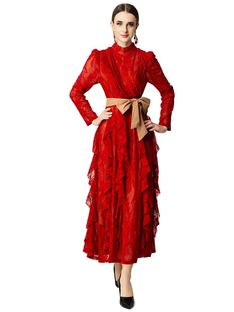 JUNLINNA Women Lace Dresses Spring Autumn O-neck Long Sleeve Party Holiday Vestidos Midi Sliming Lady
JUNLINNA Women Lace Dresses Spring Autumn O-neck Long Sleeve Party Holiday Vestidos Midi Sliming Lady