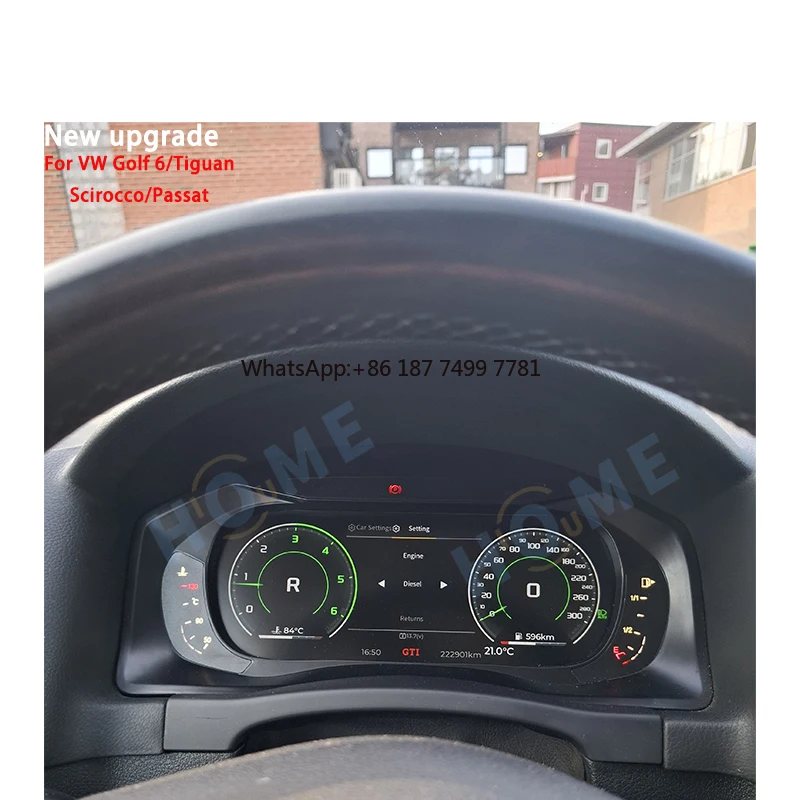 10.25" LCD Speedometer Digital Dashboard Instrument for .. .6 6R .6 GTI Scirocco . Virtual CockPit Panel
10.25" LCD Speedometer Digital Dashboard Instrument for .. .6 6R .6 GTI Scirocco . Virtual CockPit Panel