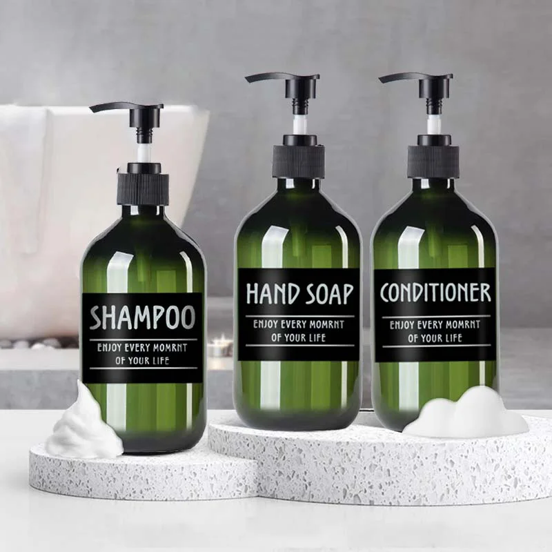 500ml Shampoo Refillable Bottles Pump Container Plastic Liquid Shampoo Shower Gel Bottles Home Bathroom Supplies Soap Dispenser
500ml Shampoo Refillable Bottles Pump Container Plastic Liquid Shampoo Shower Gel Bottles Home Bathroom Supplies Soap Dispenser