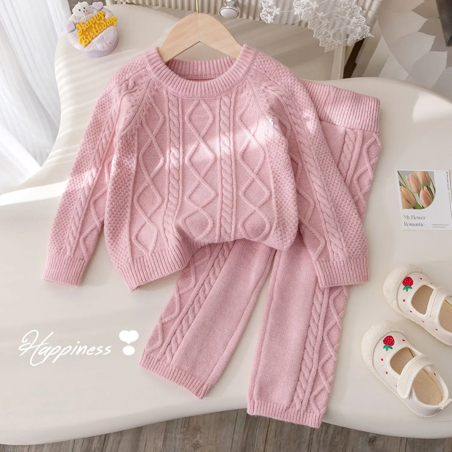 Autumn Winter Thick Knitted Solid Sweater Versatile Pants Suit Kids Girls Outfits
Autumn Winter Thick Knitted Solid Sweater Versatile Pants Suit Kids Girls Outfits