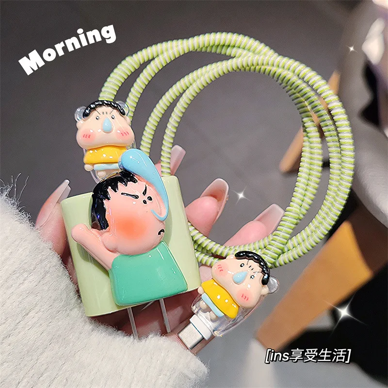 4pcs/set Kawaii Crayon Shin-chanData Cable Protective Case 20W for Iphone 15 14 Cartoon Anti-fracture Charger Protective Case
4pcs/set Kawaii Crayon Shin-chanData Cable Protective Case 20W for Iphone 15 14 Cartoon Anti-fracture Charger Protective Case