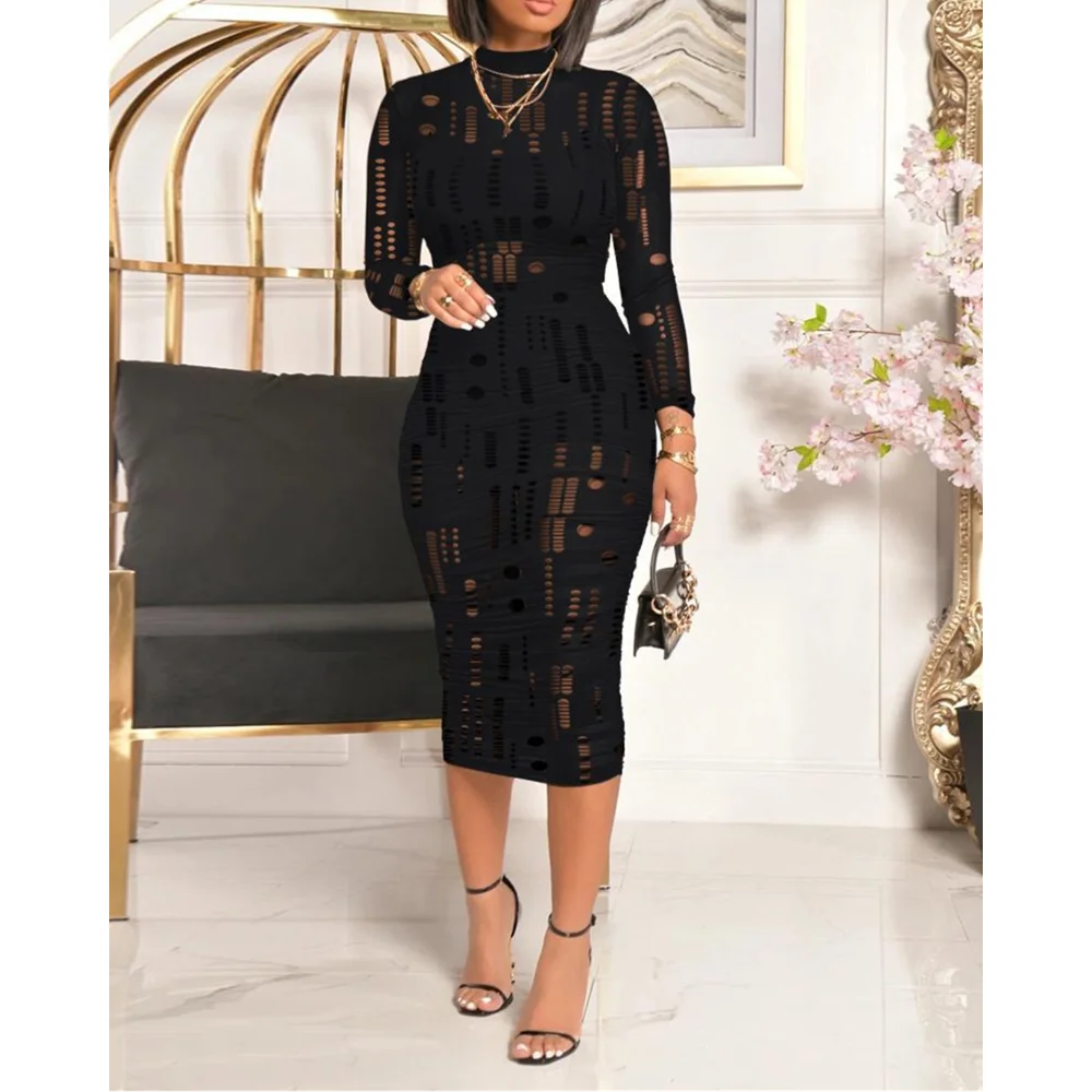 Women Mock Neck Long Sleeve Hollow Out Bodycon Dress With Top & Shorts Sexy Party Dress for Party Elegant White Dress Slim Fit
Women Mock Neck Long Sleeve Hollow Out Bodycon Dress With Top & Shorts Sexy Party Dress for Party Elegant White Dress Slim Fit