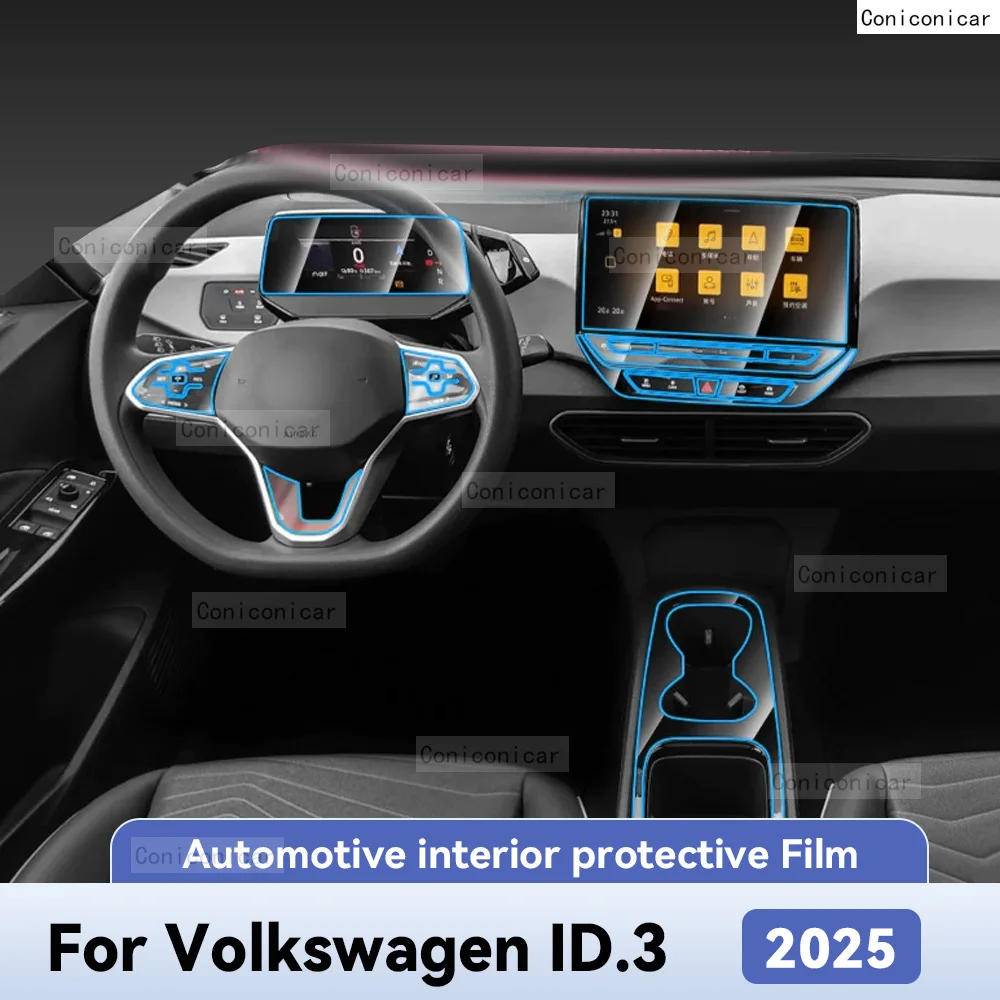 Для VOLKSWAGEN ID.3 2025 Защитная пленка для салона автомобиля, наклейка против царапин, инструмент, центральное управление, навигационный экран
Для VOLKSWAGEN ID.3 2025 Защитная пленка для салона автомобиля, наклейка против царапин, инструмент, центральное управление, навигационный экран