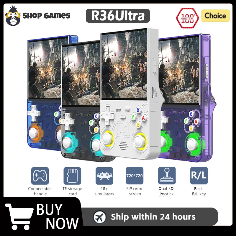 Retro Handheld Video Game Console R36Ultra Linux System 3.5-inch R36S IPS Screen Portable Pocket Video Player Game friend Gift
Retro Handheld Video Game Console R36Ultra Linux System 3.5-inch R36S IPS Screen Portable Pocket Video Player Game friend Gift