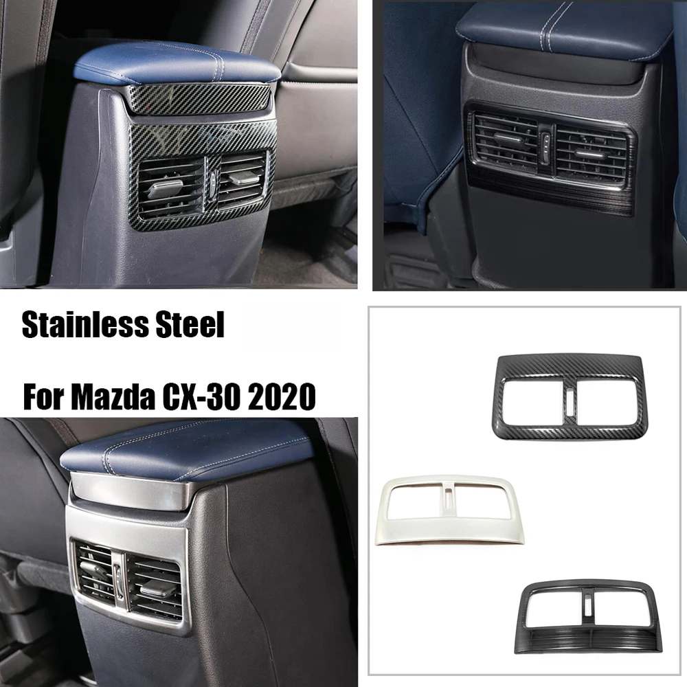 For Mazda CX-30 CX30 2020-2022 Stainless Steel Car Back Rear Air Condition outlet Vent frame sticker Cover Trim Auto Accessories
For Mazda CX-30 CX30 2020-2022 Stainless Steel Car Back Rear Air Condition outlet Vent frame sticker Cover Trim Auto Accessories