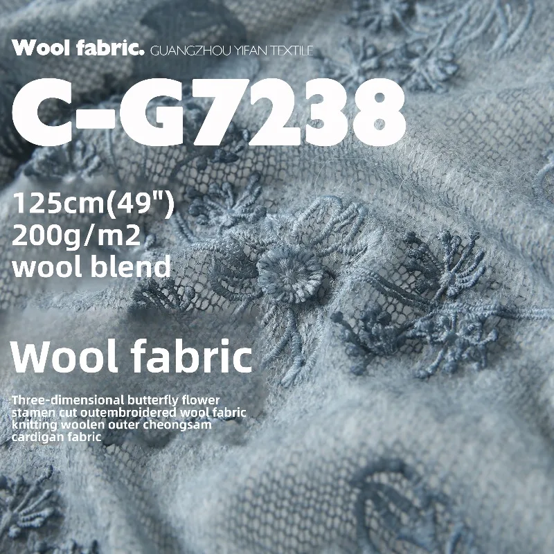 Soft Kint Perspective Wool Embroidered Fabric for Sweater Shawl Cheongsam Clothing Diy Cloth By The Yard Sewing Material
Soft Kint Perspective Wool Embroidered Fabric for Sweater Shawl Cheongsam Clothing Diy Cloth By The Yard Sewing Material