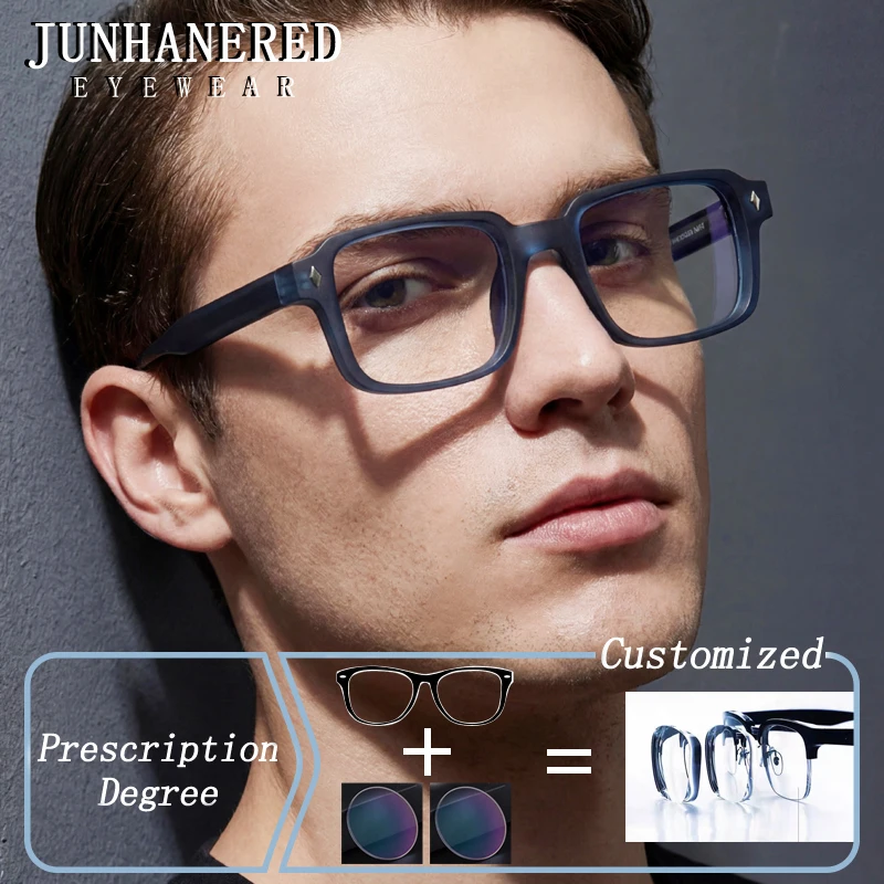 Propionic Acid Square Bolt Decoration Frame Photochromic Prescription Glasses Anti Blue Ray Hyperopia Myopia Astigmatism Eyewear
Propionic Acid Square Bolt Decoration Frame Photochromic Prescription Glasses Anti Blue Ray Hyperopia Myopia Astigmatism Eyewear
