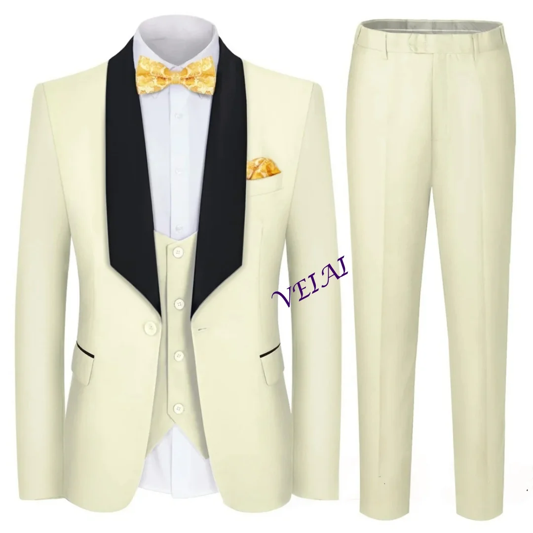 CustomizedNew Design Suit for Men 3 Pieces Formal Wedding Prom Set Slim Fit Jacket Best Man Groom Tuxedos Costume Homme
CustomizedNew Design Suit for Men 3 Pieces Formal Wedding Prom Set Slim Fit Jacket Best Man Groom Tuxedos Costume Homme