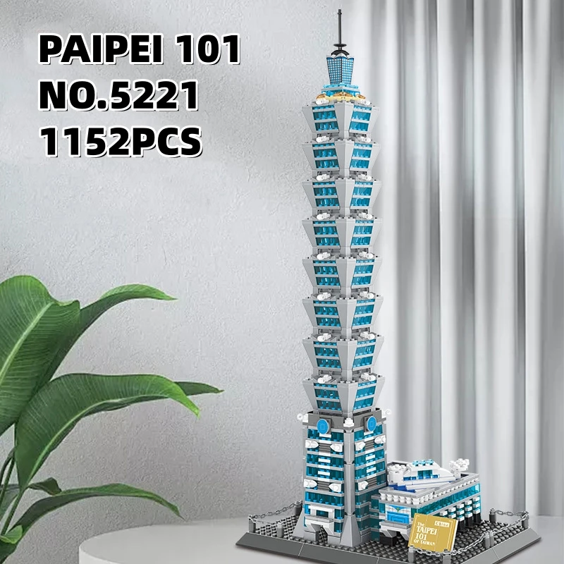 1512PCS TAIPEI 101 Building Blocks Taiwan Landmark World Famous Architecture Model Small Bricks Collection For Gift Bricks Toys
1512PCS TAIPEI 101 Building Blocks Taiwan Landmark World Famous Architecture Model Small Bricks Collection For Gift Bricks Toys