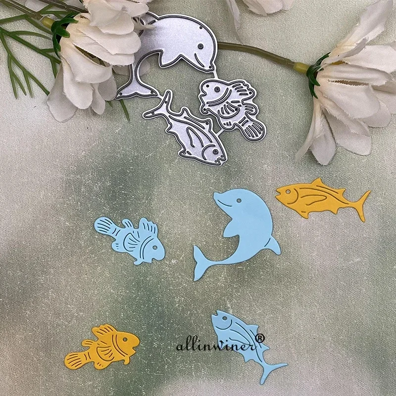 3Pcs Clownfish Dolphin Metal Cutting Dies Stencils For DIY Scrapbooking Decorative Embossing Handcraft Die Cutting Template
3Pcs Clownfish Dolphin Metal Cutting Dies Stencils For DIY Scrapbooking Decorative Embossing Handcraft Die Cutting Template