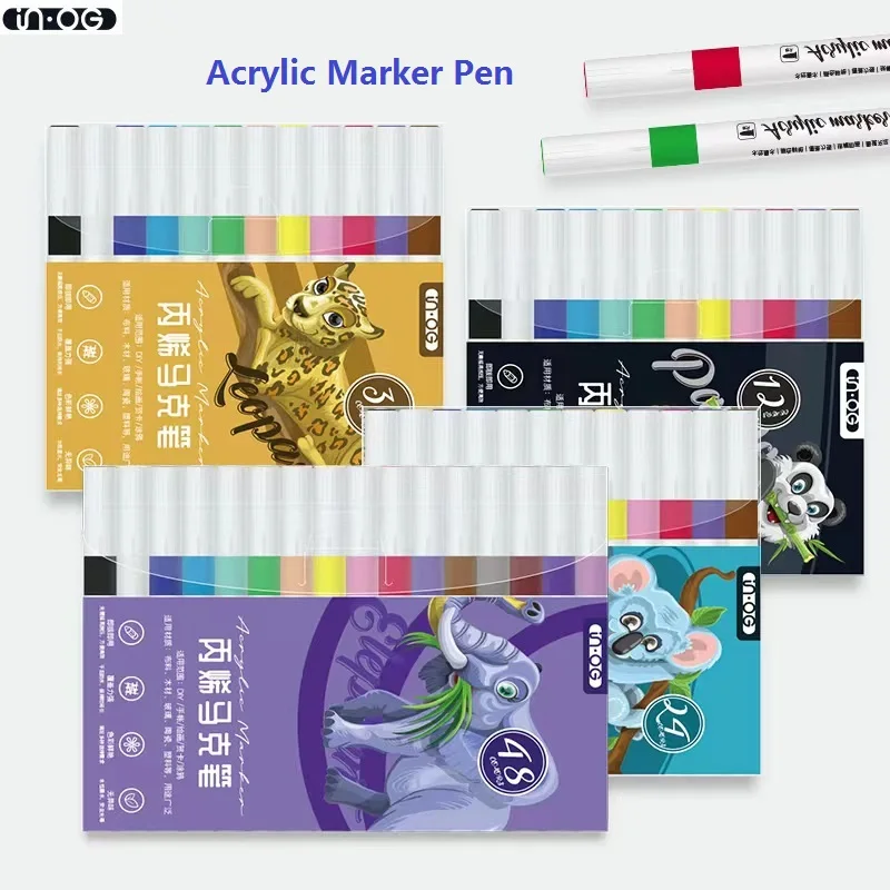 Acrylic marker pen set, 12 colors, 24 colors, 36 colors, waterproof quick drying water-based paint pen, pigment pen Art Supplies
Acrylic marker pen set, 12 colors, 24 colors, 36 colors, waterproof quick drying water-based paint pen, pigment pen Art Supplies