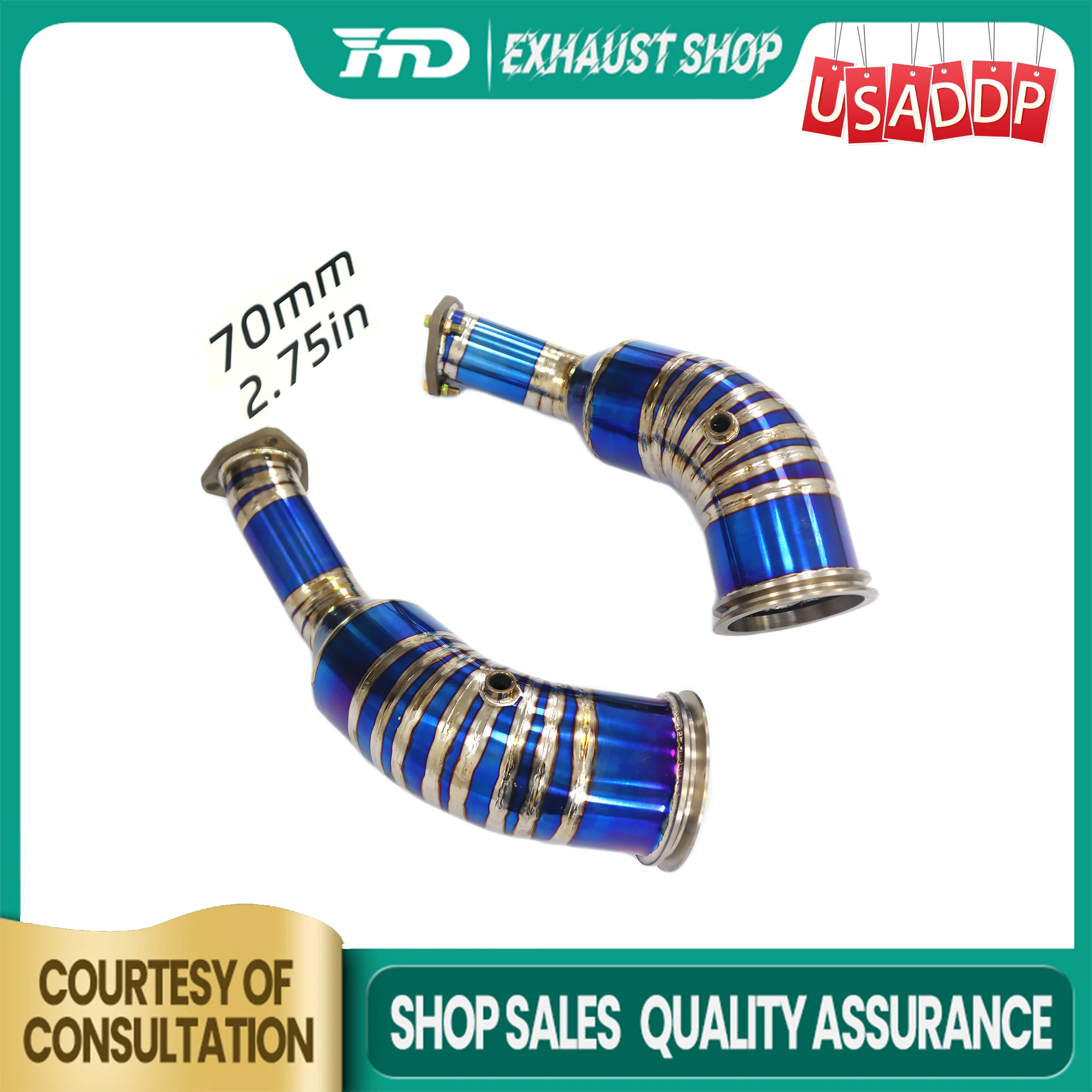 HMD for Audi RS6 RS7 C8 Ti Exhaust system Non-destructive installation Downpipe Lightweight with/without Catalyst
HMD for Audi RS6 RS7 C8 Ti Exhaust system Non-destructive installation Downpipe Lightweight with/without Catalyst